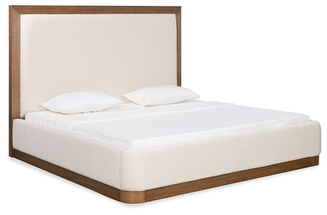 Hennington Medium Brown Queen Upholstered Bed from Ashley - Luna Furniture