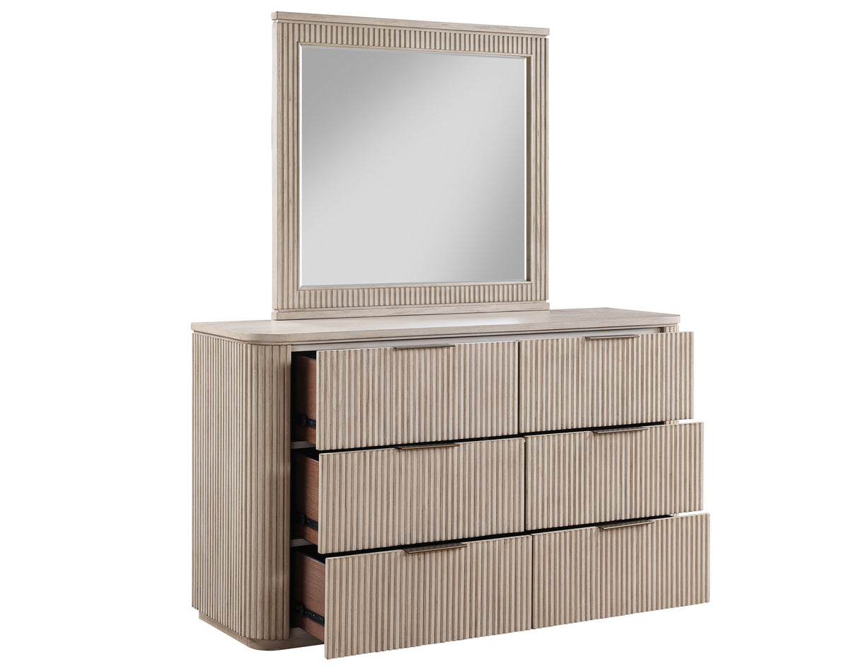 Henry Reeded Warm Tan Bedroom Set from Steve Silver - Luna Furniture