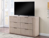 Henry Reeded Warm Tan Bedroom Set from Steve Silver - Luna Furniture