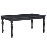 Odessa Black 66-84" Dining Table with 18" Leaf from Steve Silver - Luna Furniture