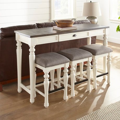 Joanna Ivory/Mocha 4-Piece Sofa Bar Set from Steve Silver - Luna Furniture