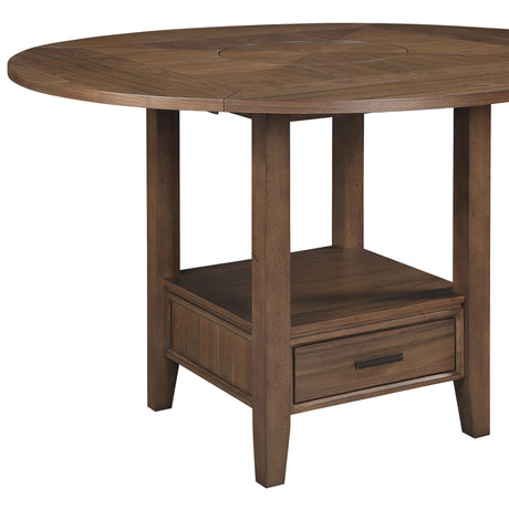 Java Warm Mocha Round Counter Height Table from Steve Silver - Luna Furniture