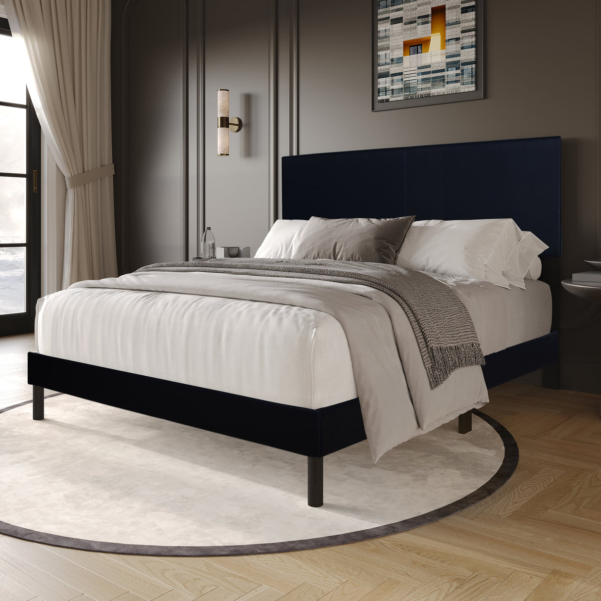 Opal Black Twin Platform Bed from Happy Homes - Luna Furniture
