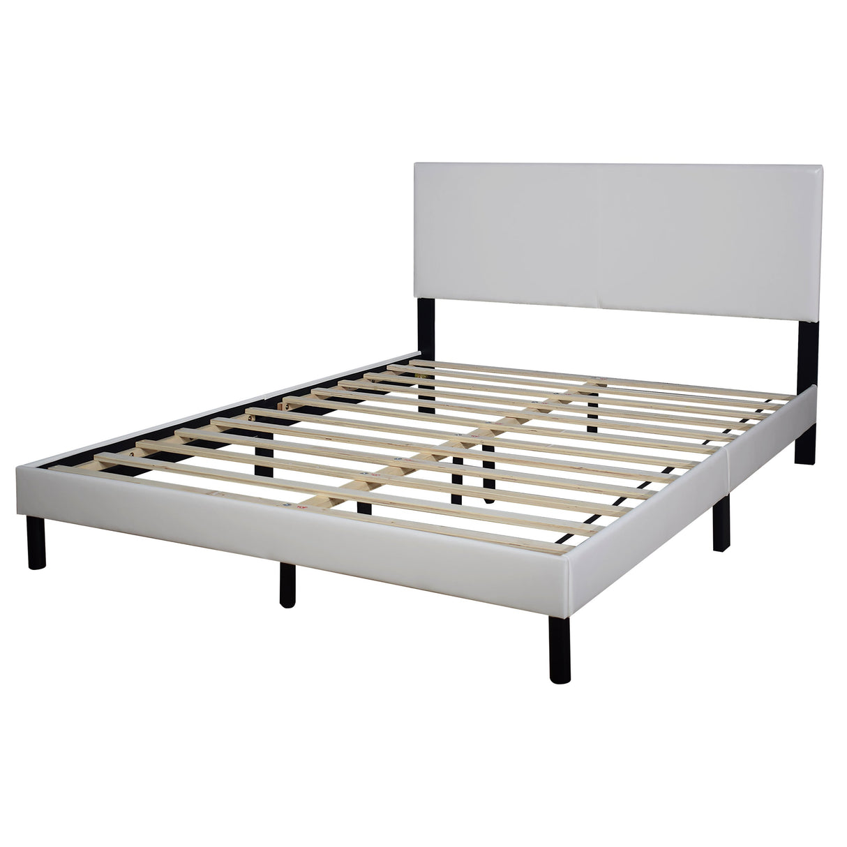 Opal White Twin Platform Bed from Happy Homes - Luna Furniture