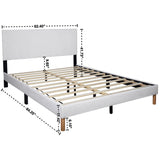 Snowflake White Twin Platform Bed from Happy Homes - Luna Furniture