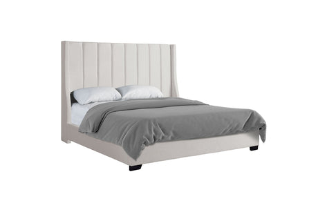 Herald Off White King Upholstered Bed from Happy Homes - Luna Furniture