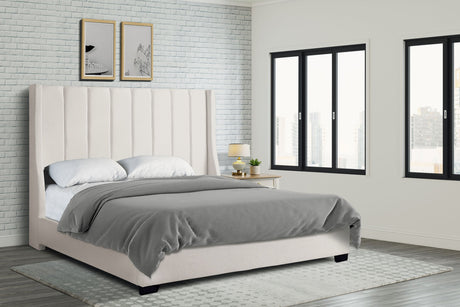 Herald Off White Queen Upholstered Bed from Happy Homes - Luna Furniture
