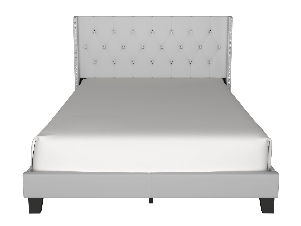 Moonstar Light Gray Twin Platform Bed from Happy Homes - Luna Furniture