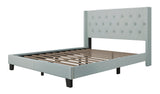Moonstar Grayish Blue King Platform Bed from Happy Homes - Luna Furniture