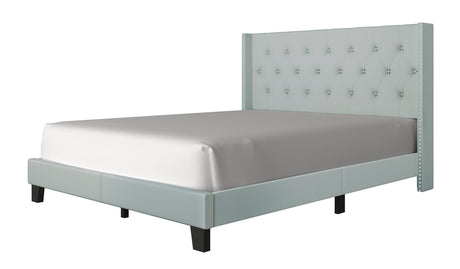 Moonstar Grayish Blue Queen Platform Bed from Happy Homes - Luna Furniture