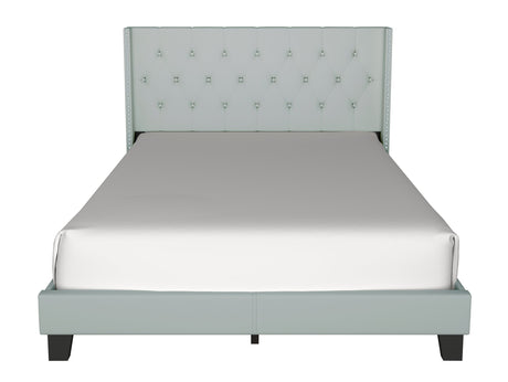 Moonstar Grayish Blue Queen Platform Bed from Happy Homes - Luna Furniture