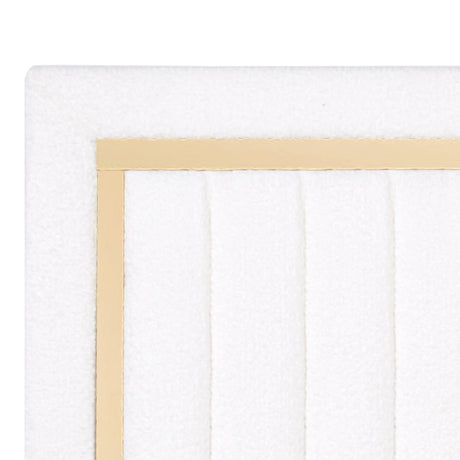 Goodline Off White Boucle Upholstered Queen Bed from Happy Homes - Luna Furniture