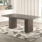 Mila 60-78 Inch Dining Table w/18″ Leaf from Steve Silver - Luna Furniture