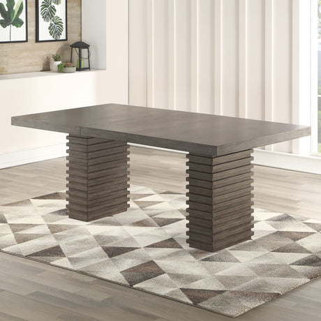 Mila 60-78 Inch Dining Table w/18″ Leaf from Steve Silver - Luna Furniture