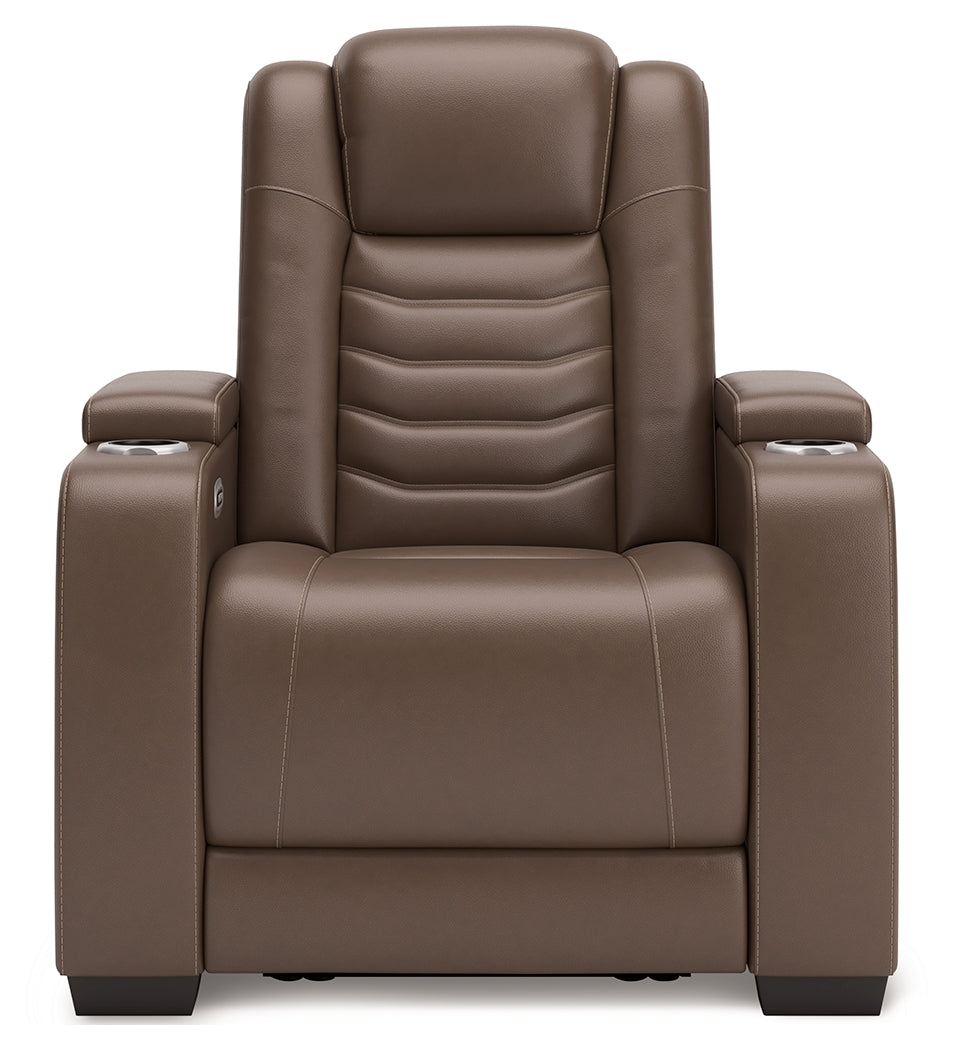 High Impact Tobacco Power Recliner from Ashley - Luna Furniture