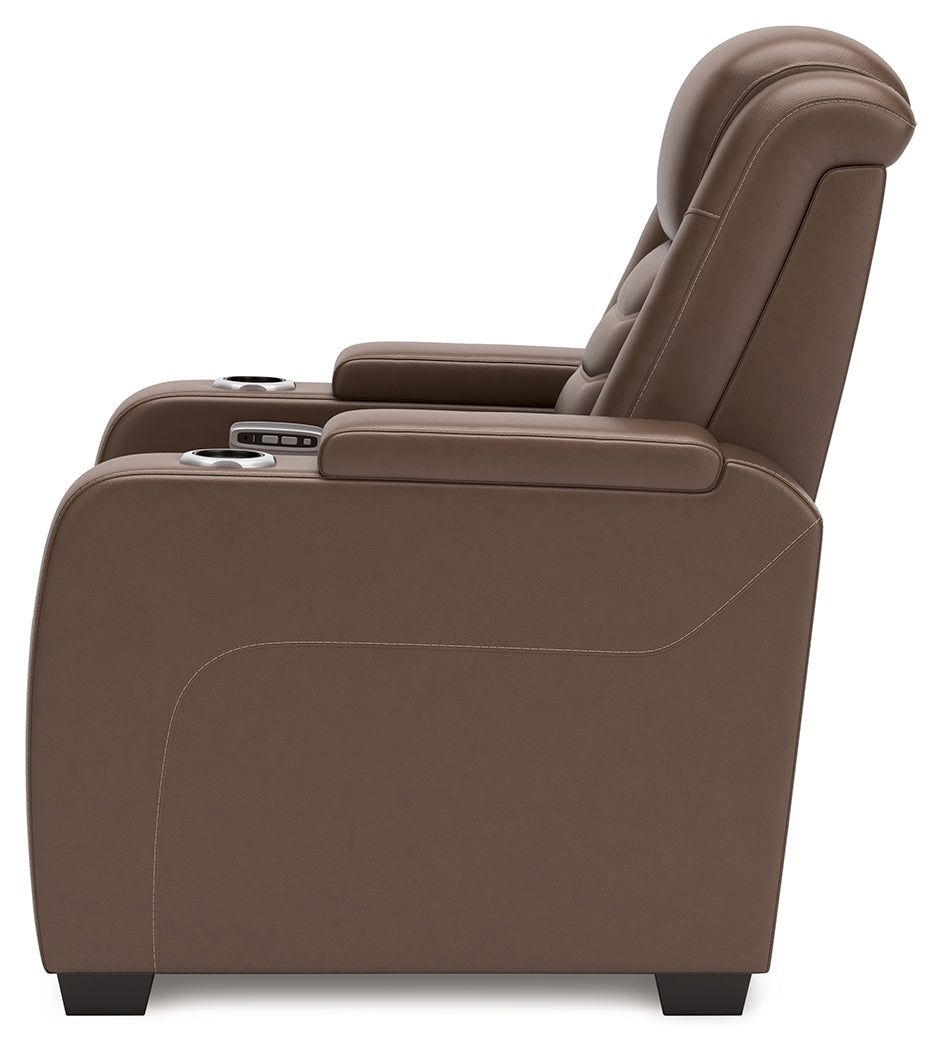 High Impact Tobacco Power Recliner from Ashley - Luna Furniture