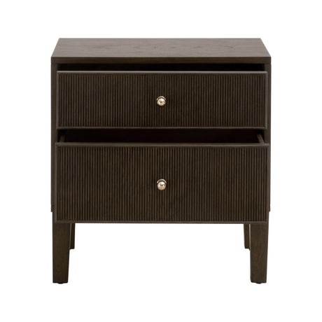 Highland 2-Drawer Nightstand in Dutch Brown Oak from Essentials For Living - Luna Furniture