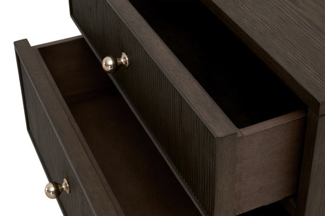 Highland 2-Drawer Nightstand in Dutch Brown Oak from Essentials For Living - Luna Furniture