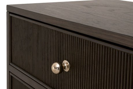 Highland 2-Drawer Nightstand in Dutch Brown Oak from Essentials For Living - Luna Furniture