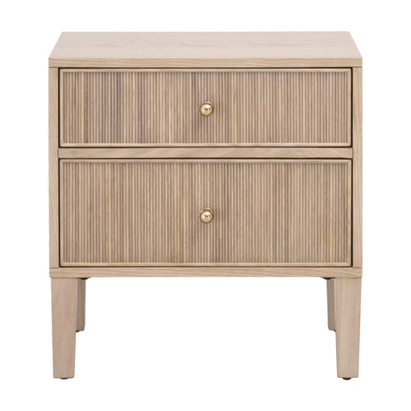 Highland 2-Drawer Nightstand in Natural Oak from Essentials For Living - Luna Furniture