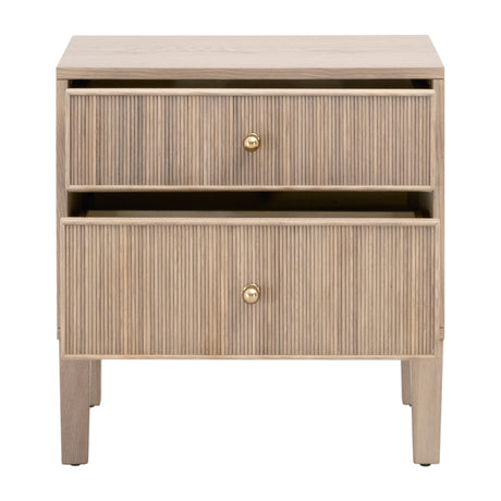 Highland 2-Drawer Nightstand in Natural Oak from Essentials For Living - Luna Furniture