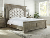 Highland Park Waxed Driftwood Queen Bed from Steve Silver - Luna Furniture