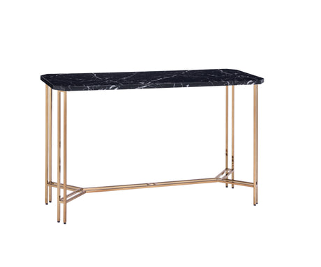 Daxton Faux-Marble Top Sofa Table from Steve Silver - Luna Furniture