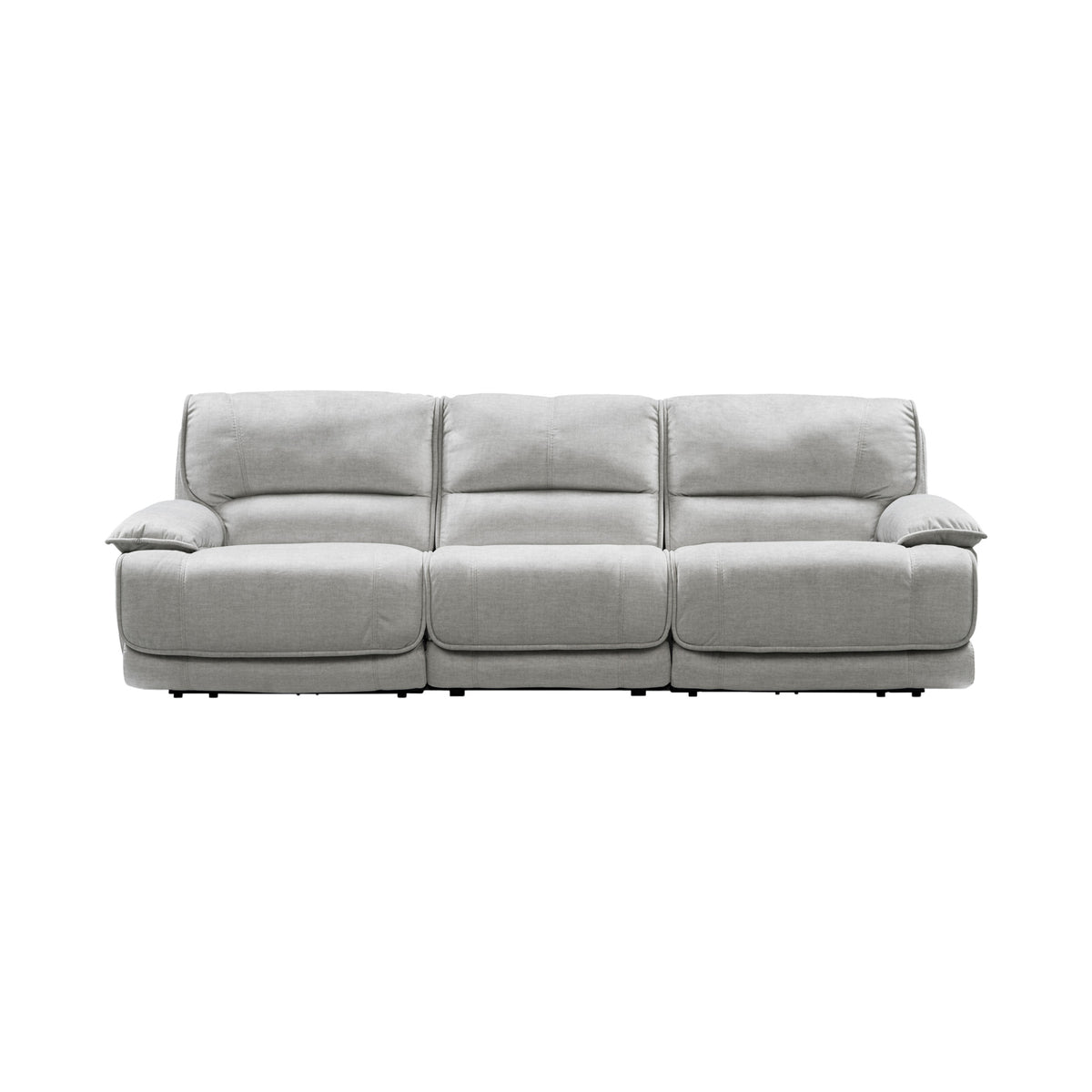 Olsen 3-Piece Dual-Power Zero-Gravity Modular Reclining Sofa, Silver from Steve Silver - Luna Furniture