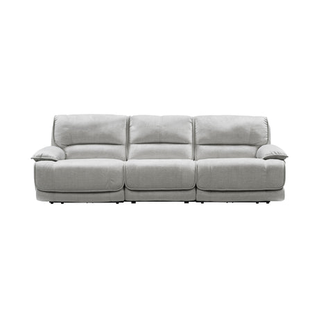 Olsen 3-Piece Dual-Power Zero-Gravity Modular Reclining Sofa, Silver from Steve Silver - Luna Furniture