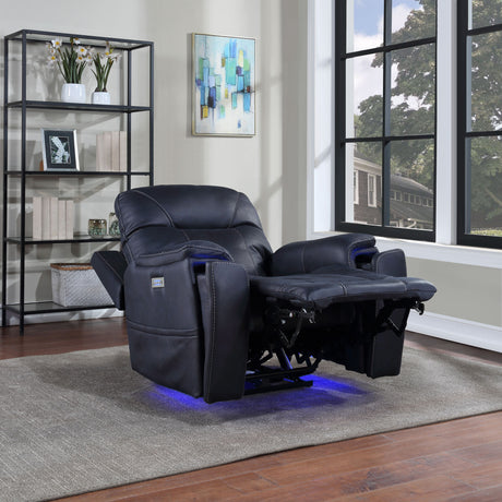 Lexington Ocean Blue Triple-Power Media Recliner from Steve Silver - Luna Furniture