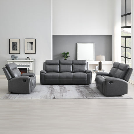 Gaston Gray Manual Glider Recliner from Steve Silver - Luna Furniture