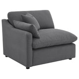 Hobson Charcoal 5-piece Upholstered Modular Sectional Sofa from Coaster - Luna Furniture