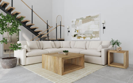 Hobson Ivory 5-piece Upholstered Modular Sectional Sofa from Coaster - Luna Furniture