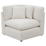 Hobson 5-piece Upholstered Modular Sectional Sofa Ivory from Coaster - Luna Furniture