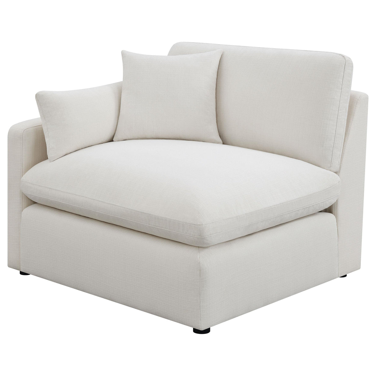 Hobson 5-piece Upholstered Modular Sectional Sofa Ivory from Coaster - Luna Furniture