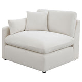 Hobson 5-piece Upholstered Modular Sectional Sofa Ivory from Coaster - Luna Furniture