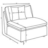 Hobson Ivory 6-piece Upholstered Modular Sectional Sofa from Coaster - Luna Furniture