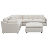 Hobson Ivory 6-piece Upholstered Modular Sectional Sofa from Coaster - Luna Furniture