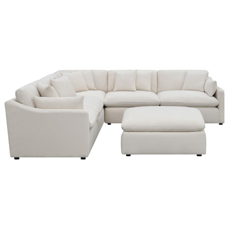 Hobson Ivory 6-piece Upholstered Modular Sectional Sofa from Coaster - Luna Furniture