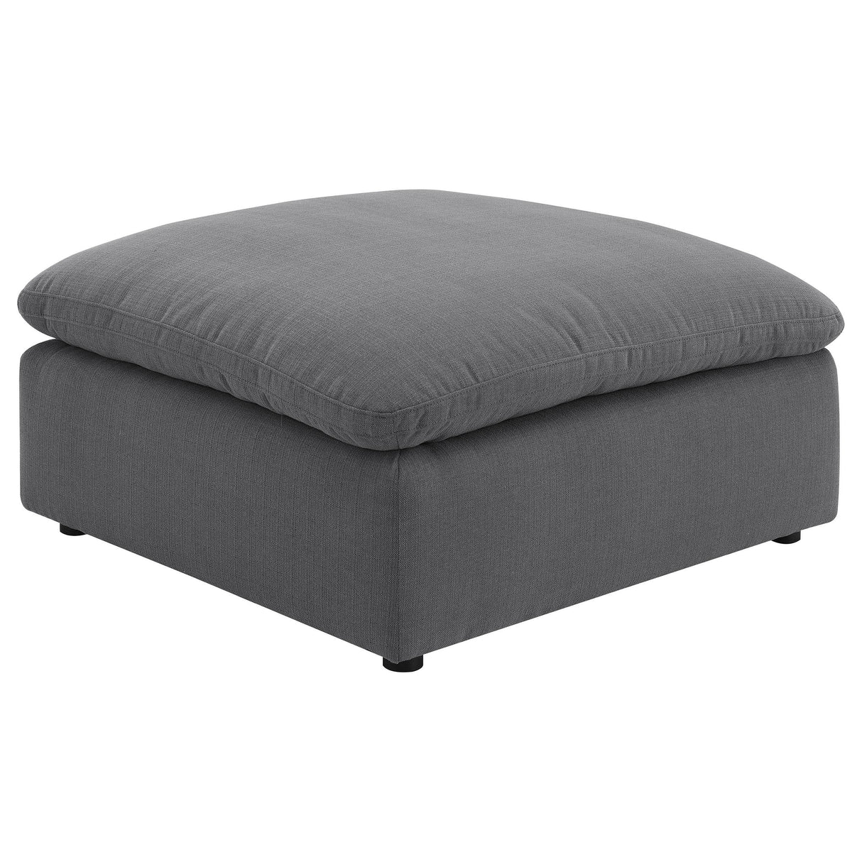 Hobson Square Upholstered Ottoman Charcoal from Coaster - Luna Furniture