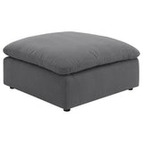 Hobson Square Upholstered Ottoman Charcoal from Coaster - Luna Furniture