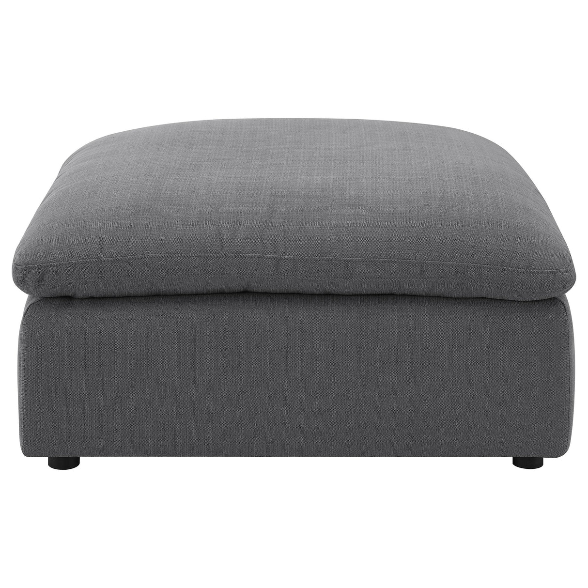 Hobson Square Upholstered Ottoman Charcoal from Coaster - Luna Furniture