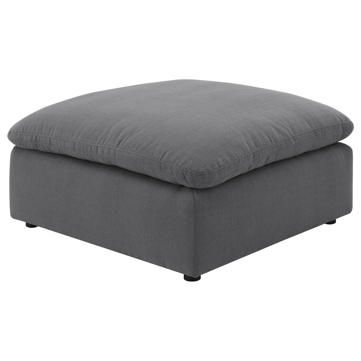 Hobson Square Upholstered Ottoman Charcoal from Coaster - Luna Furniture