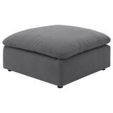 Hobson Square Upholstered Ottoman Charcoal from Coaster - Luna Furniture