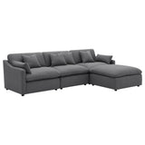 Hobson Upholstered Armless Chair Charcoal from Coaster - Luna Furniture