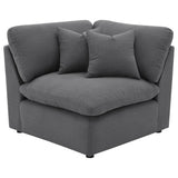 Hobson Upholstered Corner Charcoal from Coaster - Luna Furniture