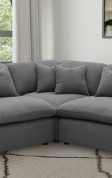 Hobson Upholstered Corner Charcoal from Coaster - Luna Furniture