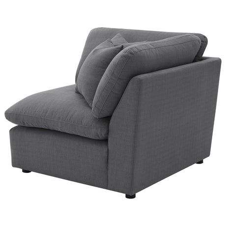 Hobson Charcoal Upholstered Corner from Coaster - Luna Furniture