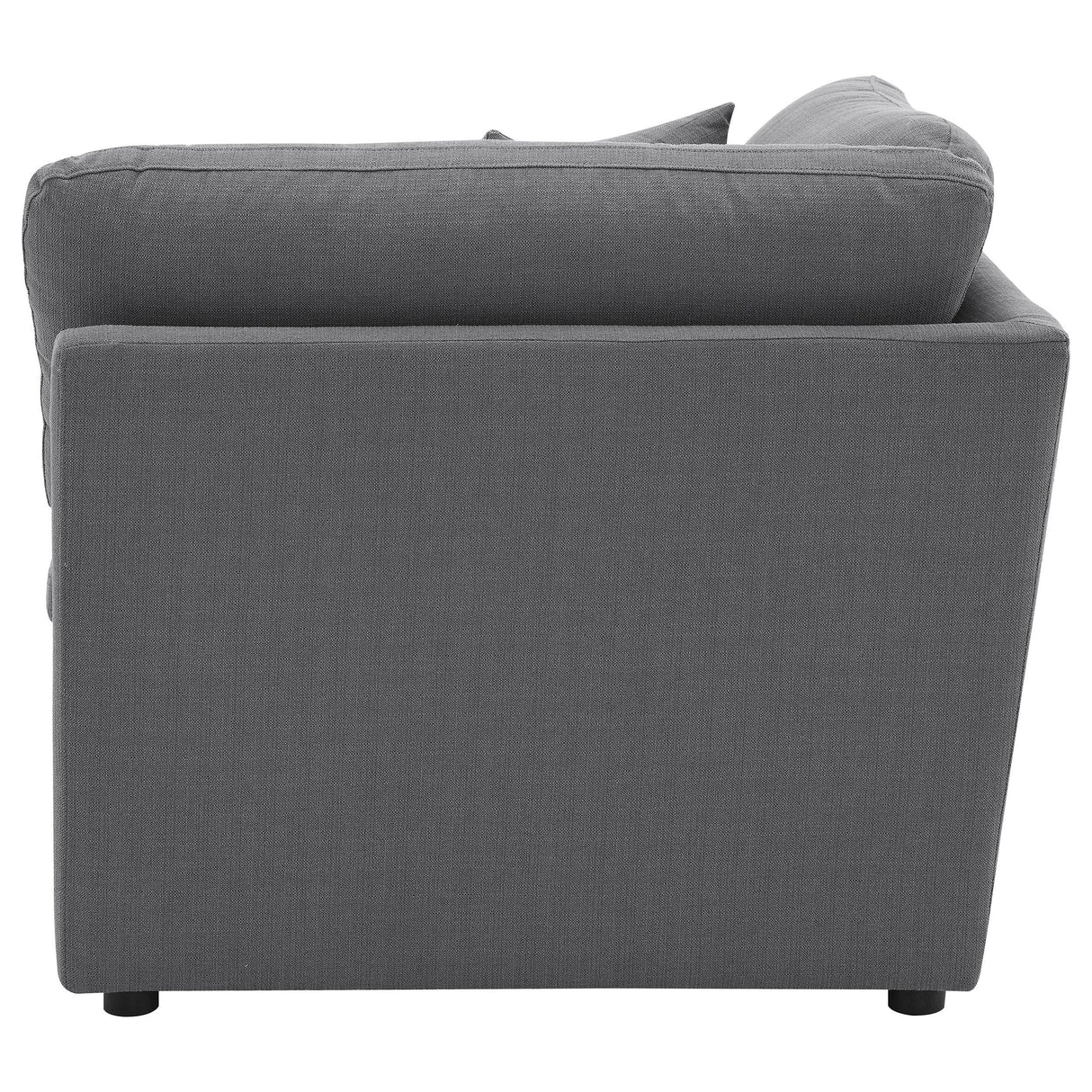 Hobson Upholstered Corner Charcoal from Coaster - Luna Furniture
