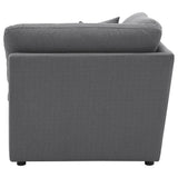 Hobson Upholstered Corner Charcoal from Coaster - Luna Furniture
